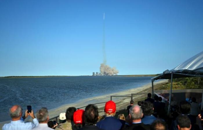 SpaceX no logra repetir la captura del propulsor Starship mientras Trump observa