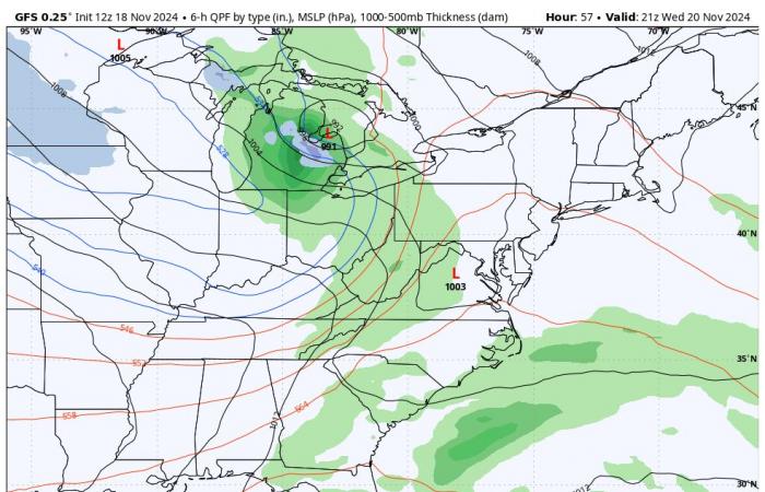 La alerta de tormenta invernal comienza el jueves para las montañas y algunas lluvias de nieve en el centro de Maryland