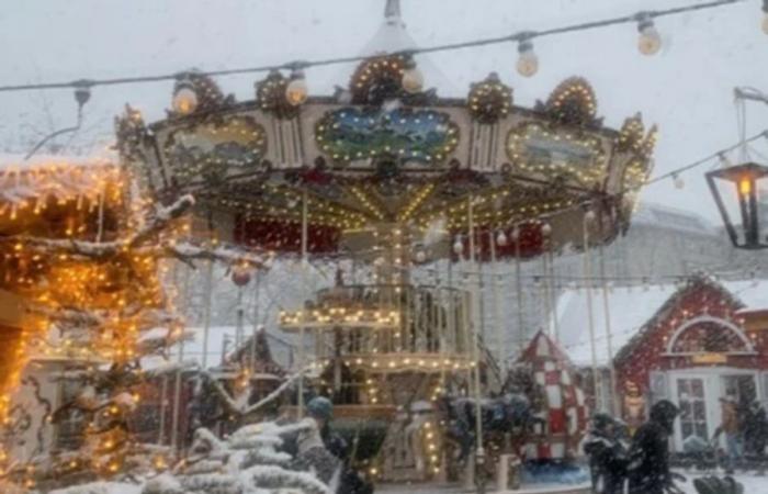 El tiempo trae nieve a las tierras bajas: se preparan los mercados navideños