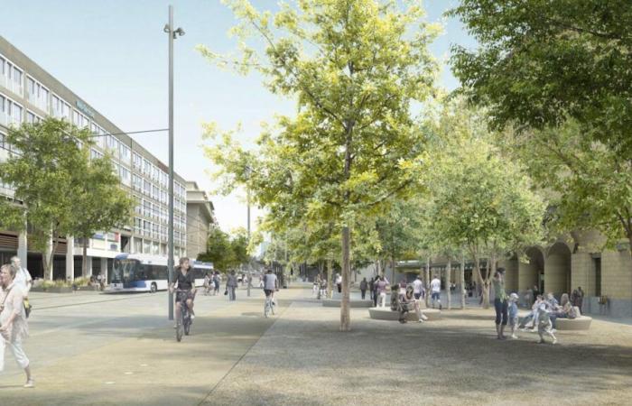 Así debería ser la futura plaza de la estación de tren de Lausana