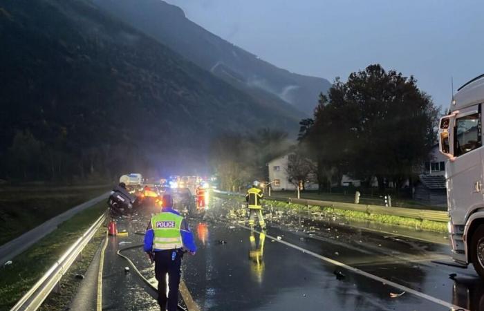 Accidente en Leuk: muerte de un automovilista en la carretera de Finges