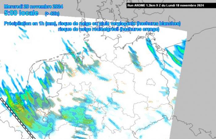 ¿Podrían las fuertes lluvias invernales provocar una sorpresa de nieve el miércoles?