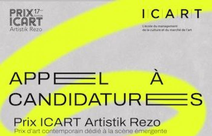 Premio ICART Artistik Rezo 2025: ¡la convocatoria de solicitudes está abierta!