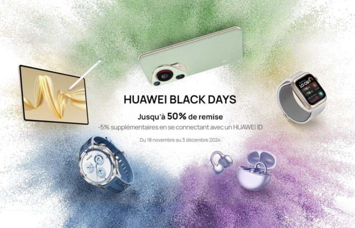 Huawei ofrece hasta un 50% de descuento para el Black Friday