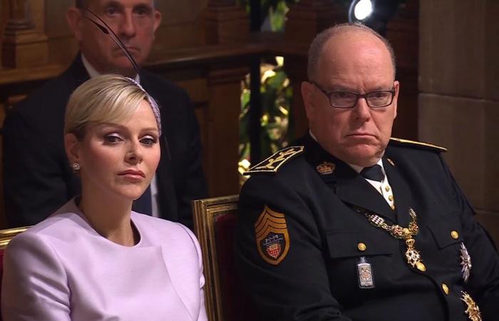 La familia principesca se reunió en torno a Alberto II y Charlene en la catedral de Mónaco para la fiesta nacional