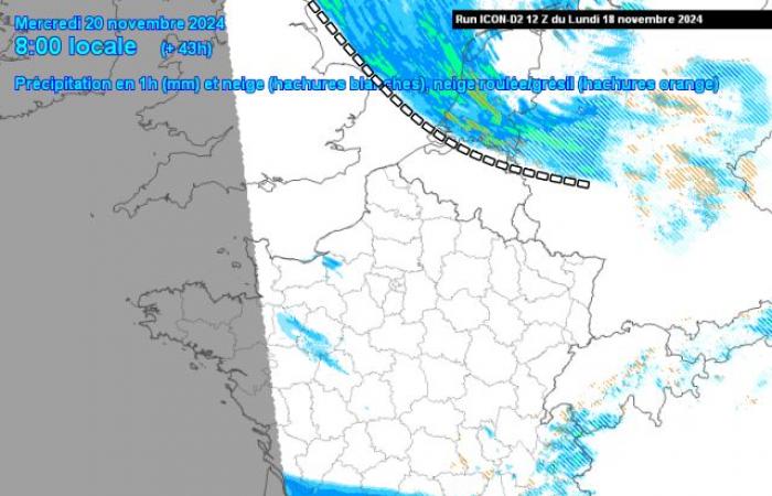 ¿Podrían las fuertes lluvias invernales provocar una sorpresa de nieve el miércoles?