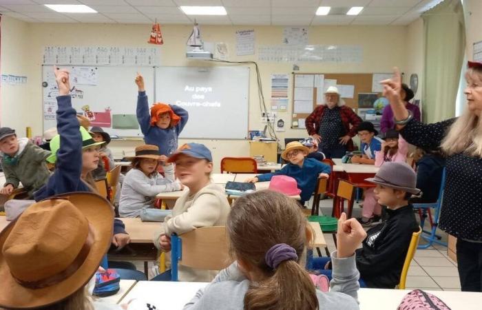 Langonnet. “En el país del tocado” en la escuela Jean-Moulin