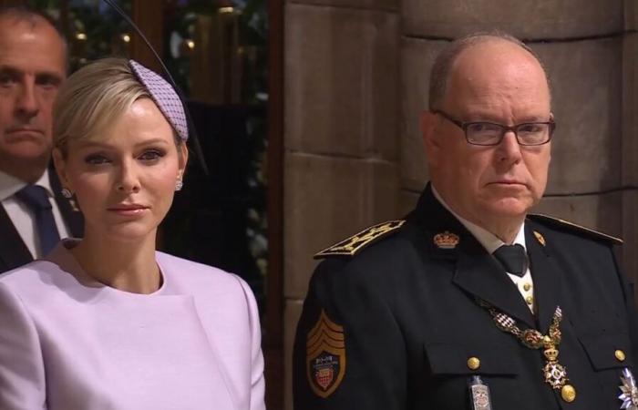 La familia principesca se reunió en torno a Alberto II y Charlene en la catedral de Mónaco para la fiesta nacional