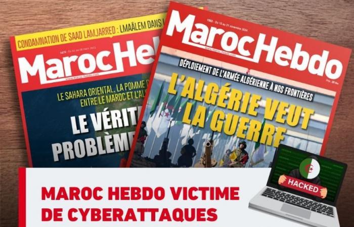 Reacción de la redacción de “Maroc Hebdo” al ciberataque argelino contra su sitio