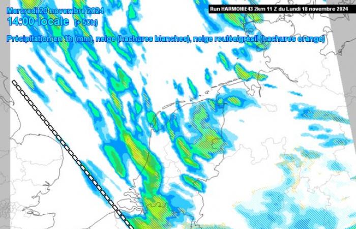 ¿Podrían las fuertes lluvias invernales provocar una sorpresa de nieve el miércoles?