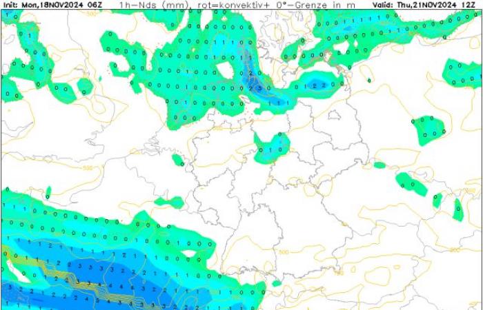 ¿Podrían las fuertes lluvias invernales provocar una sorpresa de nieve el miércoles?