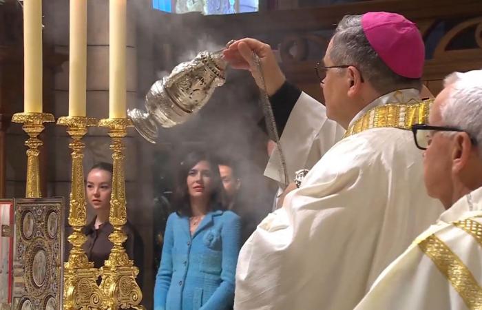 La familia principesca se reunió en torno a Alberto II y Charlene en la catedral de Mónaco para la fiesta nacional