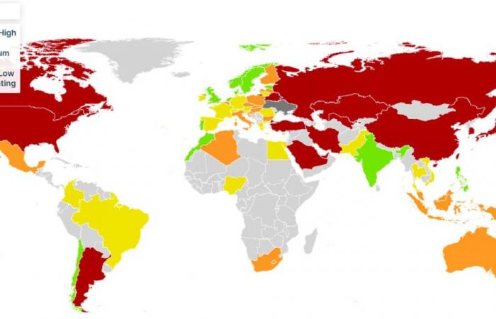 Suiza cae en el ranking climático