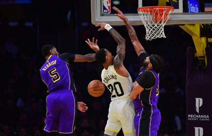 Utah Jazz no puede remontar contra Los Angeles Lakers. NBA, LeBron James, Lauri Markkanen