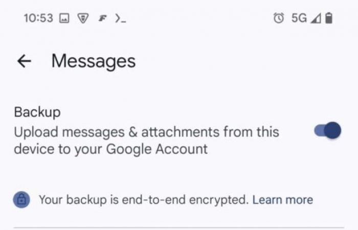 Google Messages podría integrar una función de copia de seguridad y restauración