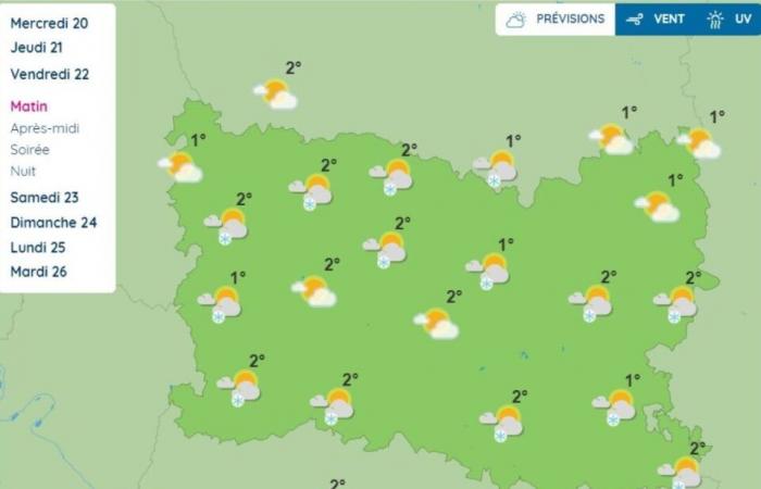 “Algunos copos”, nieve anunciada por Météo France el jueves y viernes en Oise