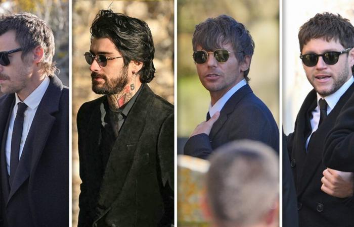 Harry Styles y miembros de One Direction llegan al funeral de Liam Payne