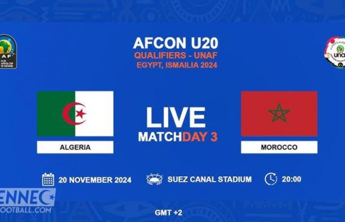 UNAF U20 – Argelia/Marruecos: haga clic aquí para ver el partido EN VIVO