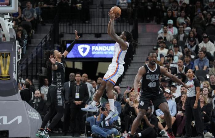 Calificaciones de los jugadores: Demasiado poco, demasiado tarde para el Thunder en la sorpresiva derrota por 110-104 ante los Spurs sin Wemby