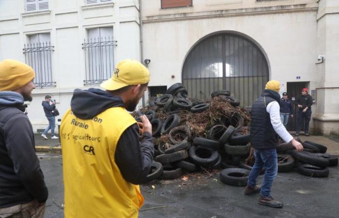 La Coordinación Rural se dirige a Brive tras atacar varios edificios