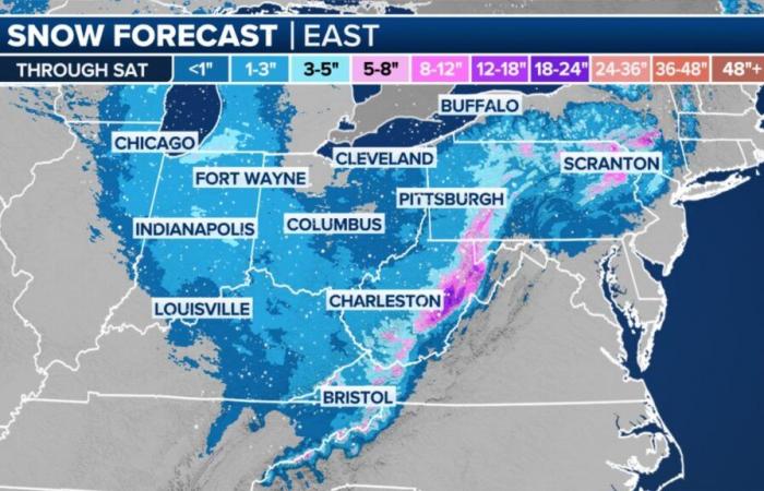 Tormenta invernal, nieve y viento amenazan los viajes de Acción de Gracias a Nueva York y Nueva Jersey | Pronóstico del tiempo