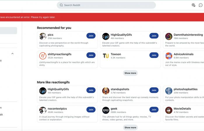 Reddit no funciona: la popular plataforma de debate sufrió una gran interrupción