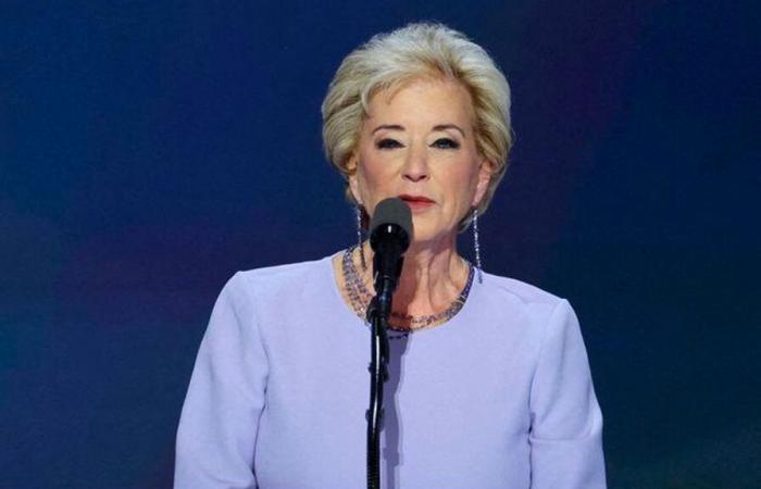 Donald Trump nombra a Linda McMahon ministra de Educación