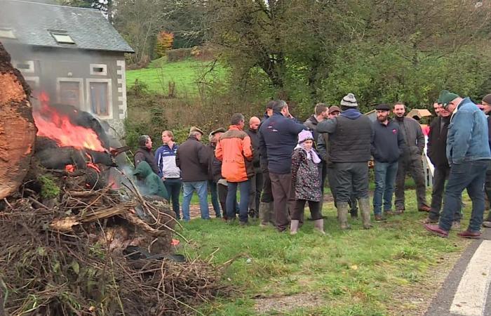 donde los agricultores enojados se reúnen este miércoles en Nièvre