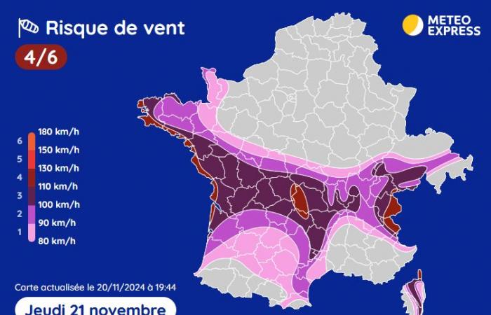 Tormenta Caetano: nieve en los llanos y vientos violentos este jueves