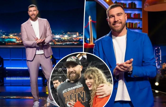 Travis Kelce bromea sobre tener hijos para “volverse brillantes” en medio del romance con Taylor Swift