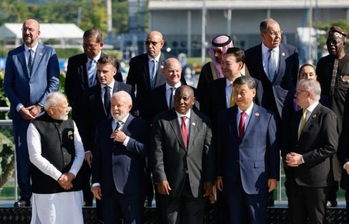 En el G20 de Río, el gran desacuerdo entre Occidente y los Estados emergentes del Sur