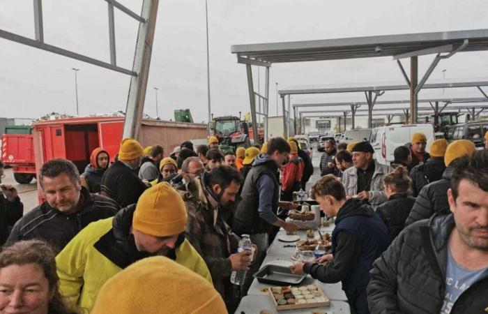 De camino a Gironda, los agricultores de Lot-et-Garonne apuntan a un supermercado en Marmande