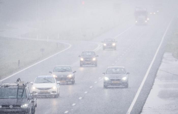 Código amarillo en gran parte del país por condiciones resbaladizas provocadas por las lluvias invernales