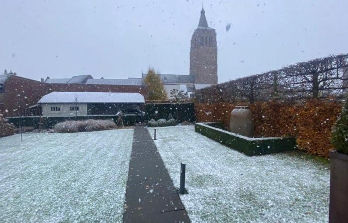 La primera nevada deja una alfombra blanca en Limburgo: código amarillo para condiciones resbaladizas esta noche y esta noche durante la primera inyección invernal