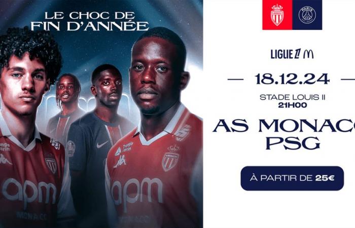 ¡El choque contra el PSG en el Stade Louis-II se adelantó al 18 de diciembre!