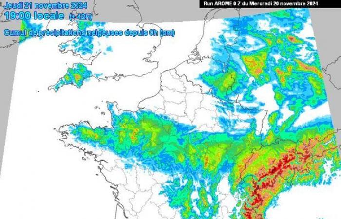 ¿Dónde nevará el jueves en las llanuras? El mapa se aclara, incertidumbre para Île-de-France