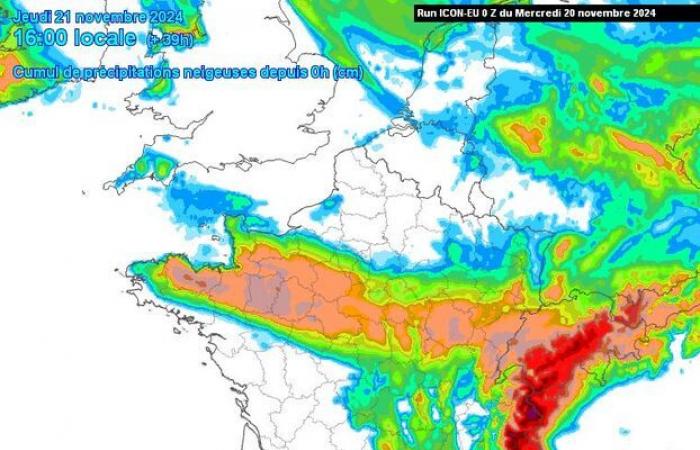 ¿Dónde nevará el jueves en las llanuras? El mapa se aclara, incertidumbre para Île-de-France