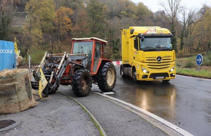 La ira de los agricultores: la coordinación rural de Alto Garona bloquea los camiones en la frontera española en Fos