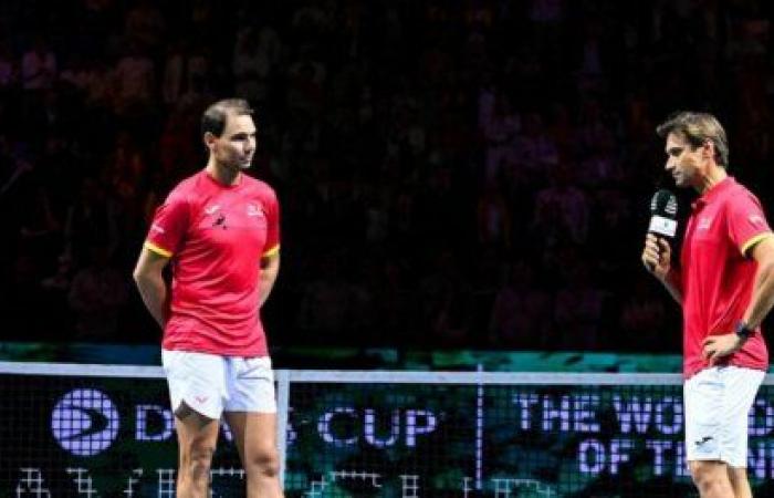 Ferrer y Alcaraz rinden homenaje a Nadal