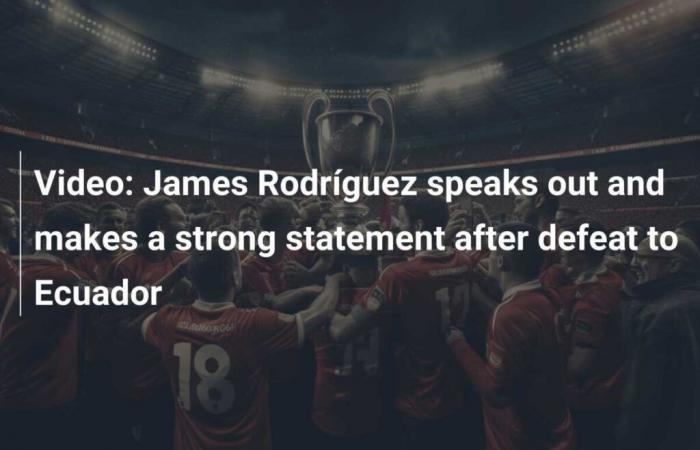 Video: James Rodríguez se pronuncia y hace contundente declaración tras derrota de Ecuador