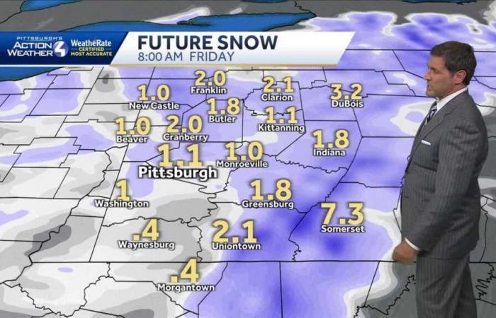 Advertencias de tormenta invernal para 2 condados