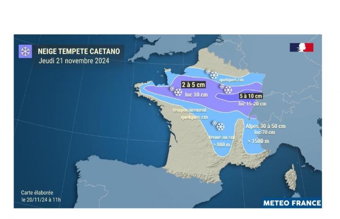 Oise: vigilancia amarilla por nieve y hielo el miércoles 20 de noviembre