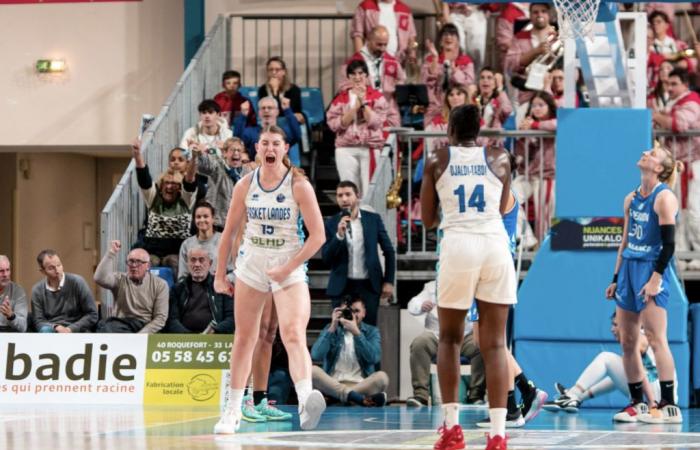 ¡Noche histórica para el Basket Landes, clasificado con el Bourges para la segunda ronda!