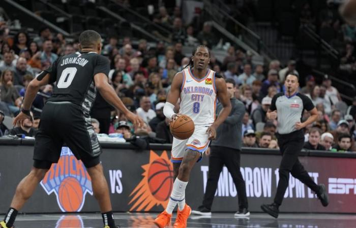 Calificaciones de los jugadores: Demasiado poco, demasiado tarde para el Thunder en la sorpresiva derrota por 110-104 ante los Spurs sin Wemby