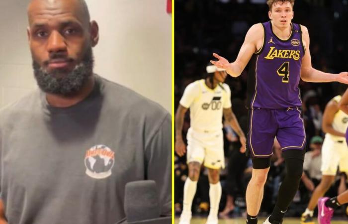 ‘Todo el mundo me llamó mentiroso’: LeBron James revela sus verdaderos sentimientos sobre Dalton Knecht después de que el novato de los Lakers hiciera historia