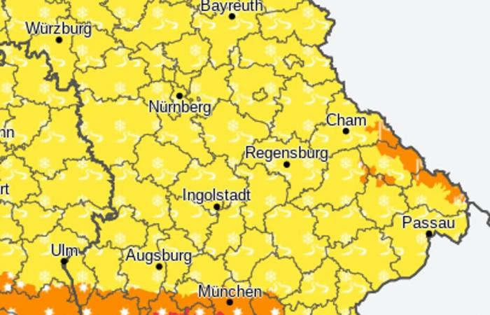 Advertencia de tormenta del DWD sobre “fuertes nevadas”