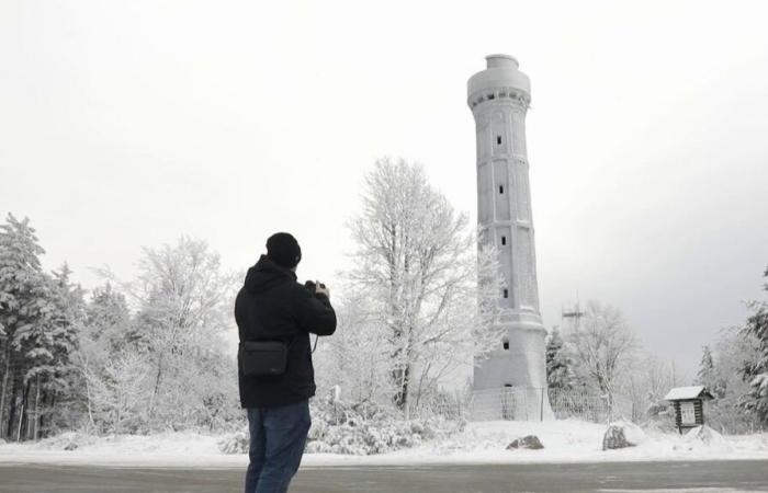 En los Vosgos, la nieve es abundante pero puede que no dure mucho