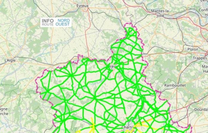 EN VIVO – Depresión de Caetano: autobuses escolares suspendidos, condiciones de tráfico difíciles por la nieve en los sectores de Dreux y Châteaudun