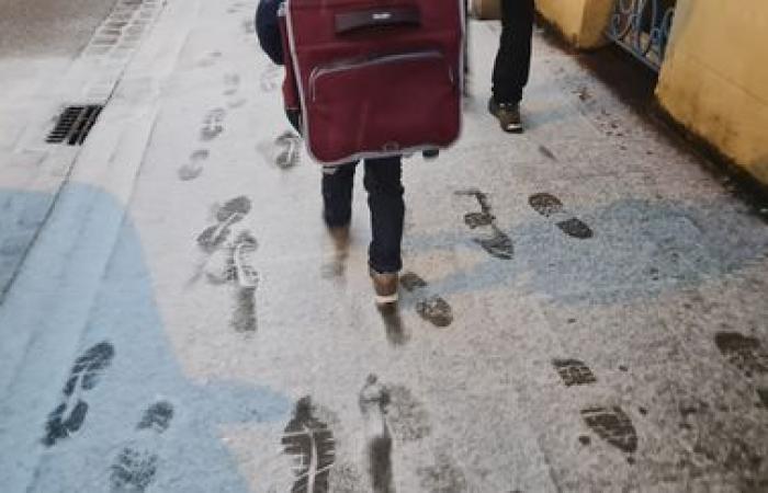 “Las nevadas llegarán un poco más rápido de lo esperado a la región parisina” el jueves por la mañana, según un meteorólogo