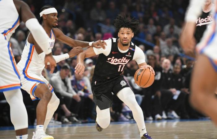 Las 24 pérdidas de balón de los Trail Blazers descarrilan el enérgico esfuerzo ante el Thunder